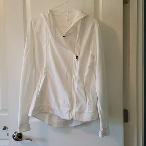 White Athletic style hoodie